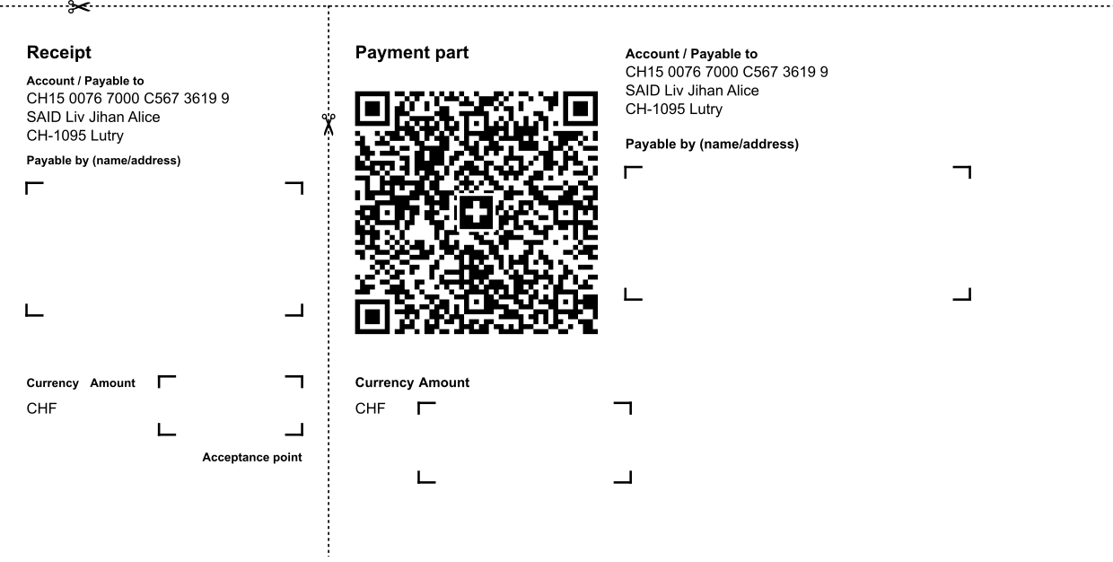 BCV QR Bill for SAID Liv Jihan Alice